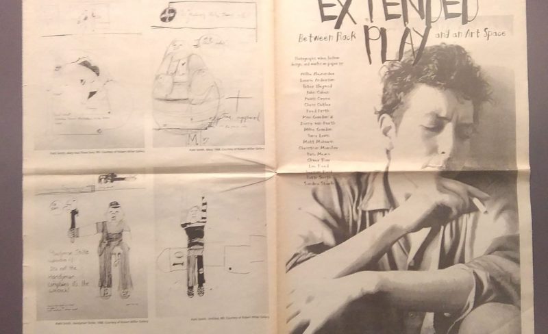 Extended Play, 1997. prednja strana Bob Dylan Rani portret iz 1962., stražnja strana Patti Smith 4 crteža